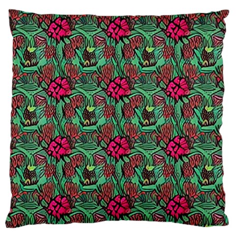 Retro 1880s Flowers Pattern 3 Large Cushion Case (Two Sides) from ArtsNow.com Front