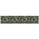 Retro 1880s Flowers Pattern 3 Small Premium Plush Fleece Scarf