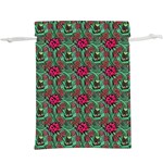 Retro 1880s Flowers Pattern 3 Lightweight Drawstring Pouch (XL)