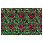 Retro 1880s Flowers Pattern 3 Banner and Sign 6  x 4 