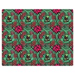 Retro 1880s Flowers Pattern 3 Premium Plush Fleece Blanket (Medium)