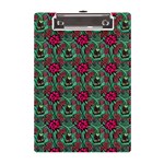 Retro 1880s Flowers Pattern 3 A5 Acrylic Clipboard