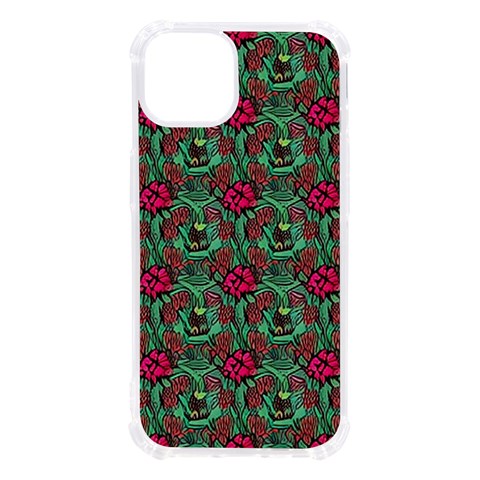 Retro 1880s Flowers Pattern 3 iPhone 13 TPU UV Print Case from ArtsNow.com Front