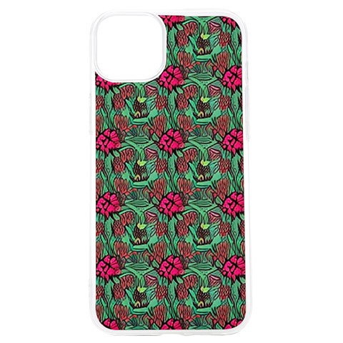 Retro 1880s Flowers Pattern 3 iPhone 15 Pro TPU UV Print Case from ArtsNow.com Front