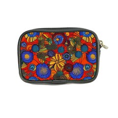 Mid Century Retro Floral 1970s 1960s Pattern 69 Coin Purse from ArtsNow.com Back