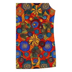 Mid Century Retro Floral 1970s 1960s Pattern 69 Women s Button Up Vest from ArtsNow.com Front Left