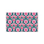 Retro 1880s Flowers Pattern 22 Sticker Rectangular (100 pack)