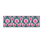 Retro 1880s Flowers Pattern 22 Sticker Bumper (100 pack)