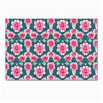 Retro 1880s Flowers Pattern 22 Postcards 5  x 7  (Pkg of 10)