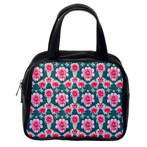 Retro 1880s Flowers Pattern 22 Classic Handbag (One Side) from ArtsNow.com Front