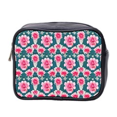 Retro 1880s Flowers Pattern 22 Mini Toiletries Bag (Two Sides) from ArtsNow.com Front