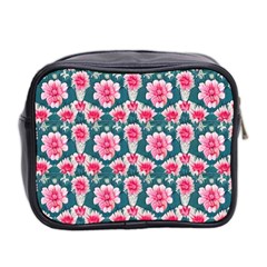 Retro 1880s Flowers Pattern 22 Mini Toiletries Bag (Two Sides) from ArtsNow.com Back