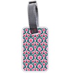 Retro 1880s Flowers Pattern 22 Luggage Tag (one side)