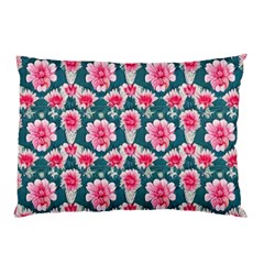 Retro 1880s Flowers Pattern 22 Pillow Case (Two Sides) from ArtsNow.com Back