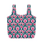 Retro 1880s Flowers Pattern 22 Full Print Recycle Bag (M)