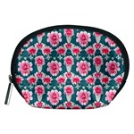 Retro 1880s Flowers Pattern 22 Accessory Pouch (Medium)