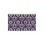 Retro 1880s Flowers Pattern 22 Cosmetic Bag (XS)