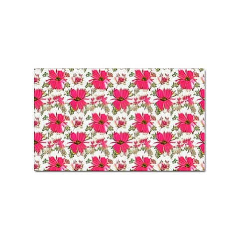 Retro 1880s Flowers Pattern 14 Sticker (Rectangular) from ArtsNow.com Front