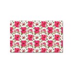 Retro 1880s Flowers Pattern 14 Sticker Rectangular (10 pack)