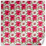 Retro 1880s Flowers Pattern 14 Canvas 12  x 12 