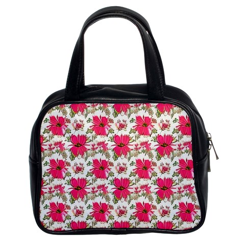 Retro 1880s Flowers Pattern 14 Classic Handbag (Two Sides) from ArtsNow.com Front