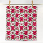 Retro 1880s Flowers Pattern 14 Face Towel