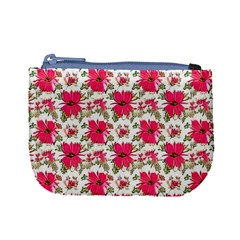 Retro 1880s Flowers Pattern 14 Mini Coin Purse from ArtsNow.com Front