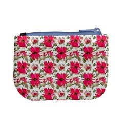 Retro 1880s Flowers Pattern 14 Mini Coin Purse from ArtsNow.com Back