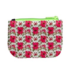 Retro 1880s Flowers Pattern 14 Mini Coin Purse from ArtsNow.com Back