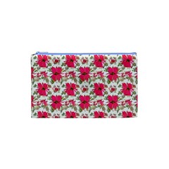 Retro 1880s Flowers Pattern 14 Cosmetic Bag (Small) from ArtsNow.com Front