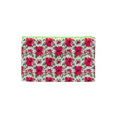 Retro 1880s Flowers Pattern 14 Cosmetic Bag (Small) from ArtsNow.com Back