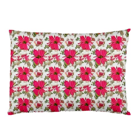 Retro 1880s Flowers Pattern 14 Pillow Case (Two Sides) from ArtsNow.com Front