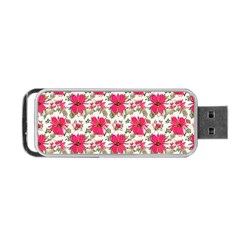 Retro 1880s Flowers Pattern 14 Portable USB Flash (Two Sides) from ArtsNow.com Front