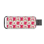 Retro 1880s Flowers Pattern 14 Portable USB Flash (Two Sides)