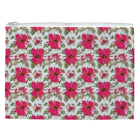 Retro 1880s Flowers Pattern 14 Cosmetic Bag (XXL) from ArtsNow.com Front