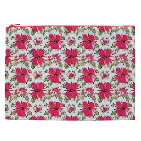 Retro 1880s Flowers Pattern 14 Cosmetic Bag (XXL) from ArtsNow.com Front