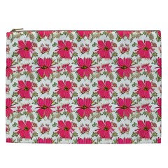 Retro 1880s Flowers Pattern 14 Cosmetic Bag (XXL) from ArtsNow.com Front