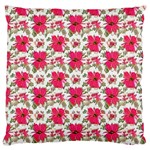 Retro 1880s Flowers Pattern 14 Large Premium Plush Fleece Cushion Case (One Side)