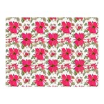 Retro 1880s Flowers Pattern 14 Two Sides Premium Plush Fleece Blanket (Mini)