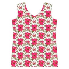 Retro 1880s Flowers Pattern 14 Women s Basketball Tank Top from ArtsNow.com Front