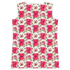 Retro 1880s Flowers Pattern 14 Women s Basketball Tank Top from ArtsNow.com Back