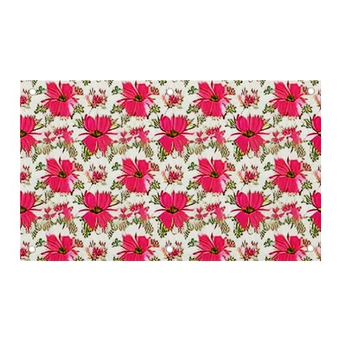 Retro 1880s Flowers Pattern 14 Banner and Sign 5  x 3  from ArtsNow.com Front