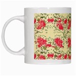 Retro 1880s Flowers Pattern 18 White Mug