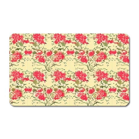 Retro 1880s Flowers Pattern 18 Magnet (Rectangular) from ArtsNow.com Front