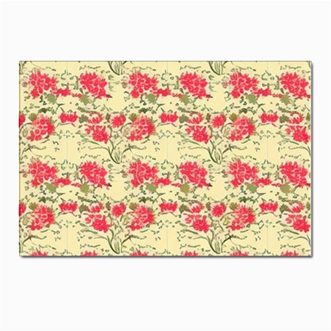 Retro 1880s Flowers Pattern 18 Postcards 5  x 7  (Pkg of 10) from ArtsNow.com Front