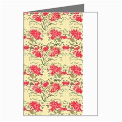 Retro 1880s Flowers Pattern 18 Greeting Card from ArtsNow.com Left