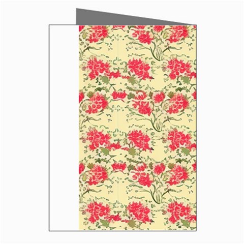 Retro 1880s Flowers Pattern 18 Greeting Card from ArtsNow.com Right