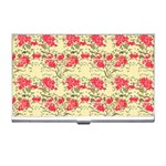 Retro 1880s Flowers Pattern 18 Business Card Holder