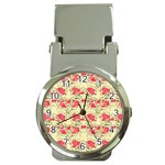 Retro 1880s Flowers Pattern 18 Money Clip Watches