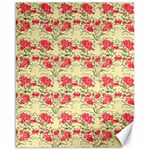 Retro 1880s Flowers Pattern 18 Canvas 16  x 20 